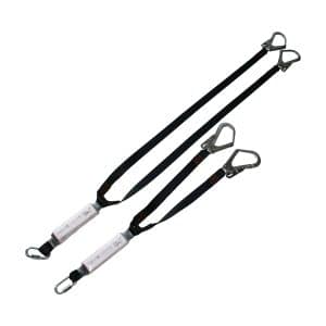 Energy Absorber that integrates a Fixed Double Leg Lanyard